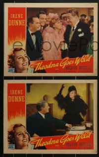 4b0777 THEODORA GOES WILD 3 LCs 1936 great images of pretty Irene Dunne with Thurston Hall!