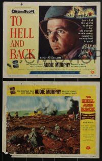 4b0726 TO HELL & BACK 8 LCs 1955 Audie Murphy's life story as a kid soldier in World War II!