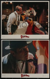 4b0732 WHO FRAMED ROGER RABBIT 8 LCs 1988 Zemeckis, Bob Hoskins, sexy Jessica Rabbit, Baby Herman!