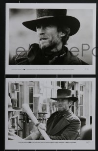 4b0269 PALE RIDER presskit w/ 14 stills 1985 great images of tough cowboy Clint Eastwood!