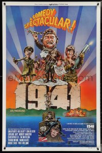 4c0755 1941 style F 1sh 1979 Spielberg, art of John Belushi, Dan Aykroyd & cast by Peter Green!