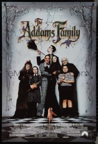 4c0760 ADDAMS FAMILY 1sh 1991 Raul Julia, Anjelica Huston, Christina Ricci, Christopher Lloyd!