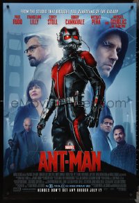 4c0768 ANT-MAN advance DS 1sh 2015 Paul Rudd in title role, Michael Douglas, Evangeline Lilly!