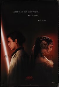 4c0770 ATTACK OF THE CLONES fan club teaser 1sh 2002 Star Wars Episode II, artwork by Drew Struzan!