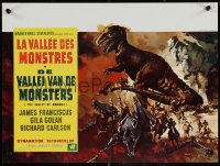 4c0251 VALLEY OF GWANGI Belgian 1969 Ray Harryhausen, great Ray art of cowboys battling dinosaurs!