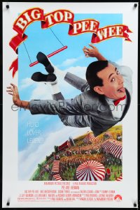 4c0788 BIG TOP PEE-WEE 1sh 1988 Paul Reubens is a hero, lover & legend, cult classic, great image!