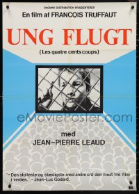 4c0504 400 BLOWS Danish R1980s close up of Jean-Pierre Leaud as young Francois Truffaut, ultra rare!