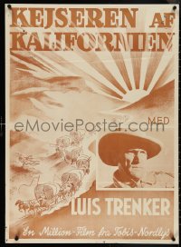 4c0512 DER KAISER VON KALIFORNIEN Danish 1936 Trenker's bio of Gold Rush's John Sutter, ultra rare!