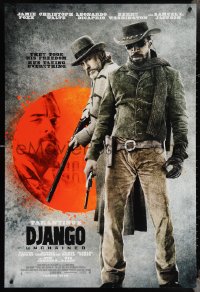 4c0832 DJANGO UNCHAINED int'l advance DS 1sh 2012 Jamie Foxx, Christoph Waltz, Leonardo DiCaprio!