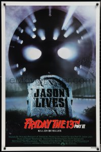 4c0855 FRIDAY THE 13th PART VI 1sh 1986 Thom Mathews, Jennifer Cooke, Graham as Jason!