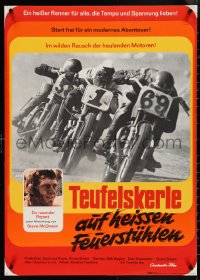 4c0360 ON ANY SUNDAY German 1972 Bruce Brown motorcycle racing classic, Steve McQueen pictured!