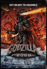 4c0868 GODZILLA 2000 DS 1sh 2000 Gojira ni-sen miraniamu, great monster art, get ready to crumble!