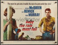 4c0279 BABY THE RAIN MUST FALL 1/2sh 1965 bad boy Steve McQueen is no damn good for Lee Remick!