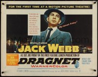 4c0286 DRAGNET 1/2sh 1954 Jack Webb as detective Joe Friday as you've never seen him before!