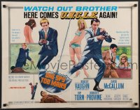 4c0298 ONE SPY TOO MANY 1/2sh 1966 Robert Vaughn, David McCallum, The Man from UNCLE, ultra rare!