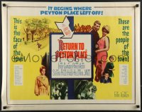 4c0302 RETURN TO PEYTON PLACE 1/2sh 1961 Carol Lynley as Allison Mackenzie returns to defend herself!