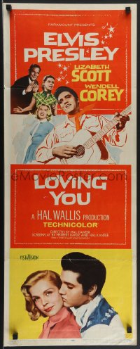 4c0106 LOVING YOU insert 1957 Elvis Presley, Lizabeth Scott, Wendell Corey & Dolores Hart!