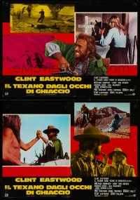 4c0258 OUTLAW JOSEY WALES 5 Italian 18x26 pbustas 1976 army of one Clint Eastwood, ultra rare!