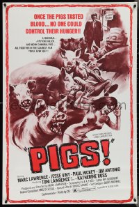 4c0978 PIGS 1sh 1972 wacky killer swine, once they tasted blood - no one could control their hunger!