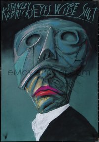 4c0548 EYES WIDE SHUT commercial Polish 27x39 2000s wild different mask art by Leszek Zebrowski!