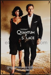 4c0989 QUANTUM OF SOLACE advance 1sh 2008 Daniel Craig as James Bond, sexy Olga Kurylenko!