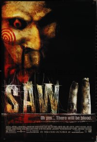 4c1015 SAW II advance 1sh 2005 Darren Lynn Bousman, Tobin Bell, yes, there will be blood!