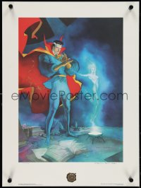 4c0155 DR. STRANGE signed #2393/2500 17x23 Canadian art print 1987 by Kevin Nowlan, conjuring Clea!