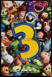 4c1088 TOY STORY 3 advance DS 1sh 2010 Disney & Pixar, great image of Woody, Buzz & cast!