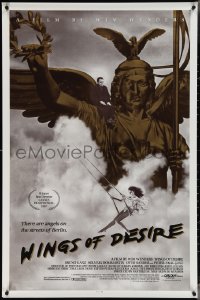 4c1107 WINGS OF DESIRE 1sh 1988 Wim Wenders German afterlife fantasy, Bruno Ganz, Peter Falk