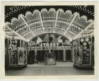 4f1217 42nd STREET candid 8x10 still 1933 incredible theater front w/movie posters & displays, rare!