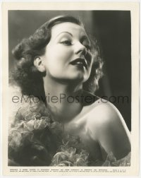 4f1240 ANN SOTHERN 8x10.25 still 1937 sexy head & shoulders portrait in elaborate lace dress!