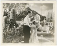 4f1261 BOMBSHELL 8x10 still 1933 romantic portrait of Jean Harlow & Franchot Tone in the desert!