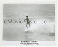 4f1340 ENDLESS SUMMER 8.25x10 still 1967 Bruce Brown classic, surfer Robert August riding wave!