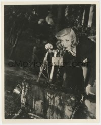 4f1364 GINGER ROGERS 8x10 still 1937 between scenes drinking from wacky water fountain by Miehle!