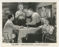 4f1384 HIGH SIERRA 8x10 still 1941 Ida Lupino watches Humphrey Bogart argue w/ Cornel Wilde at table!