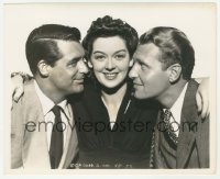 4f1386 HIS GIRL FRIDAY 8x10 key book still 1939 Cary Grant, Rosalind Russell & Bellamy by Schafer!