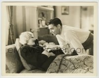 4f1388 HOLD YOUR MAN 8x10.25 still 1933 Clark Gable stares lovingly at happy Jean Harlow in bed!