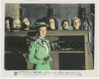 4f1395 HOUSE OF WAX color 8x10.25 still 1953 Charles Bronson's head by shelf stares at Phyllis Kirk!