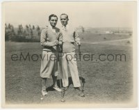 4f1401 IRVING BERLIN/AL JOLSON 8x10.25 news photo 1928 Jewish legends on Hollywood golf course!