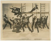 4f1403 JAILHOUSE ROCK 8x10.25 still 1957 most classic image of Elvis Presley dancing with convicts!