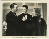 4f1444 LOVE BEFORE BREAKFAST 8x10 still 1936 Carole Lombard stares at Preston Foster & Donald Briggs