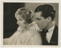 4f1445 LOVERS 8x10.25 still 1927 great profile portrait of Ramon Novarro & pretty Alice Terry!