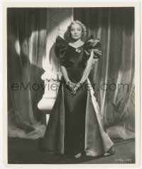 4f1456 MARLENE DIETRICH 8x10 still 1935 famous foreign star modeling evening gown by Travis Banton!