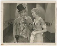 4f1466 MONKEY BUSINESS 8x10.25 still 1931 close up of Ruth Hall comforting bashful Harpo Marx!