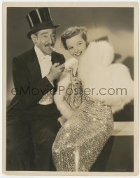 4f1467 MORNING GLORY 8x10.25 still 1933 Katharine Hepburn & Adolphe Menjou smoking by Bachrach!