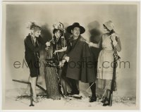 4f1473 NAUGHTY BABY candid 8x10 still 1928 Thanksgiving publicity shot w/Loretta Young & Thelma Todd