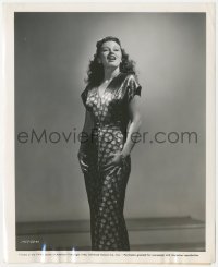 4f1476 NIGHT CLUB GIRL 8.25x10 still 1944 close portrait of shapely Vivian Austin in slinky gown!