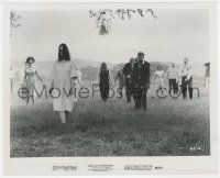 4f1477 NIGHT OF THE LIVING DEAD 8x10 still 1968 George Romero, great image of zombies in field!