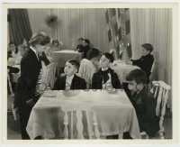 4f1486 OUR GANG FOLLIES OF 1938 8.25x10 still 1937 Alfalfa, Spanky & Porky in fancy kids restaurant!