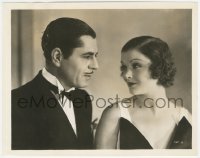 4f1495 PENTHOUSE 8x10.25 still 1933 wonderful close up of Warner Baxter & beautiful Myrna Loy!